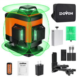 Floor Laser Level 4x360 - Dovoh K4-360G (Option: US PLUG)