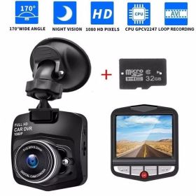 2.4'' Full HD 1080P Dash Cam Car DVR Front or Rear Camera Night Vision G-sensor (Color: as picture)